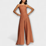 Ylva - Stralende Halter-Jumpsuit