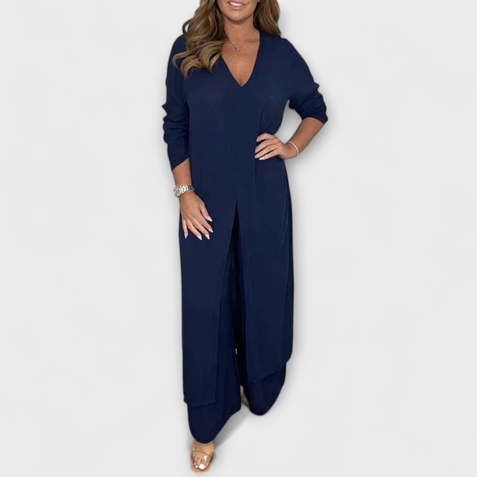 2-delig stijlvol dames Co-Ord-set