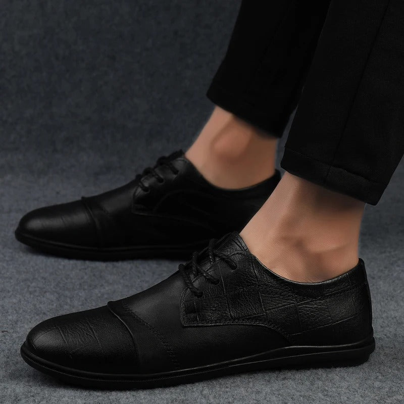 Elegante Leren Kostuumschoenen