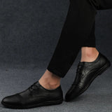 Elegante Leren Kostuumschoenen