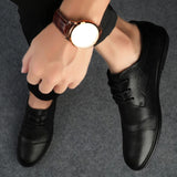 Elegante Leren Kostuumschoenen