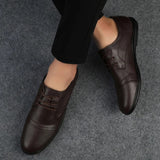 Elegante Leren Kostuumschoenen