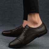 Elegante Leren Kostuumschoenen