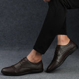 Elegante Leren Kostuumschoenen