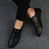 Elegante Leren Kostuumschoenen