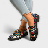 Orla – Multifunctionele Loafers met Bloemenpatroon