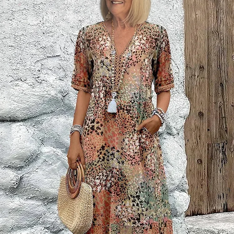 Lia - Dames Midi Jurk