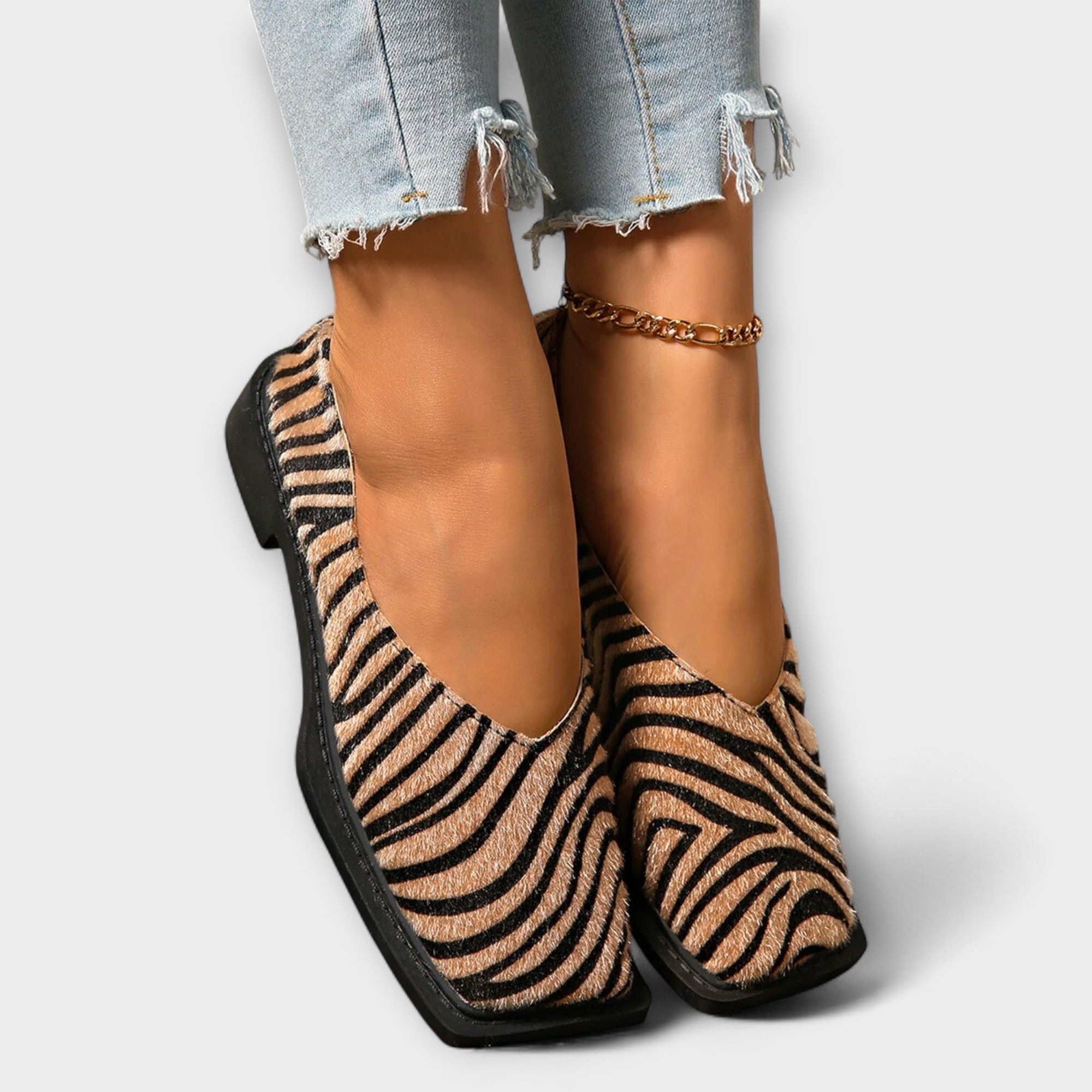Ulani – Vrijetijdsschoenen met zebradruk