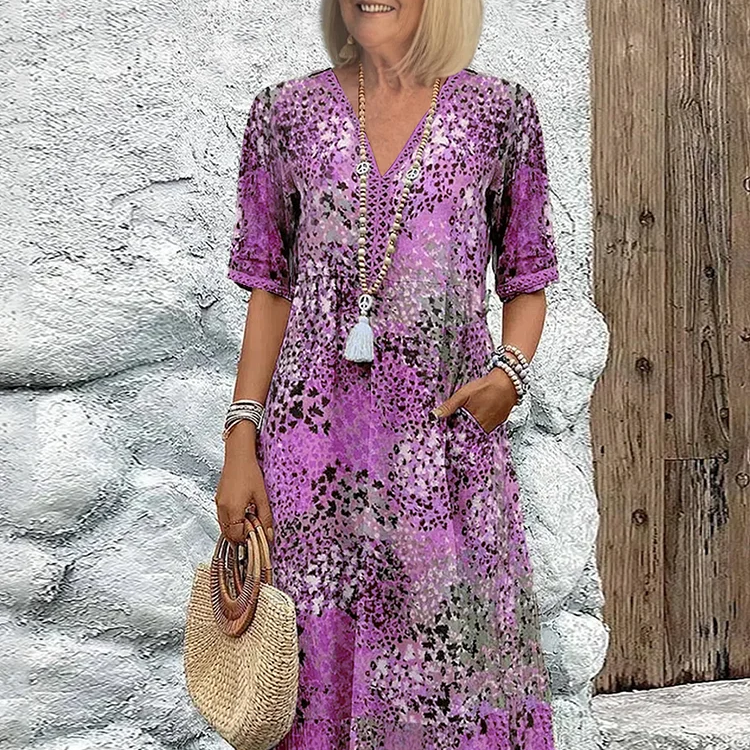Lia - Dames Midi Jurk
