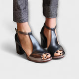 Kimberly - Zwarte chunky hakken