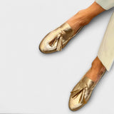 Delphine – metallic glanzende kwasten en siersteken