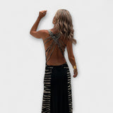Livia - Maxikleed met Sterrenhemel-Tie-Dye