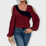 Scarlett - Blouse met vierkante halslijn