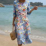 Mel - Comfortabele en Elegante Midi-Jurk
