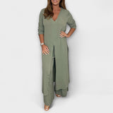 2-delig stijlvol dames Co-Ord-set
