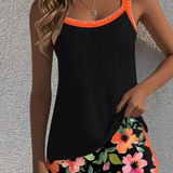 Valeria - Elegante Tankini met Bloemen Short