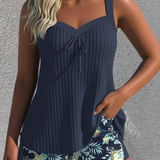 Carla - Gestreept Badpak met Strandshort