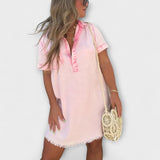 Vera - Casual Denim Hemdress