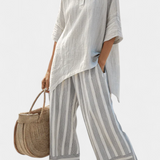 Clarisse - Asymmetrische Blouse Set