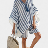 Salomé - Gestreept Set Blouse en Shorts