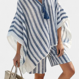 Salomé - Gestreept Set Blouse en Shorts