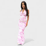 Mara - Roze Bloemen Jurk