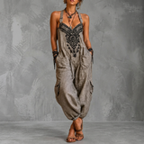 Emma™ | Ruimvallende Boho Jumpsuit met Borduurdetail