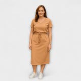 Danielle - Elegante V-hals Top met Rok