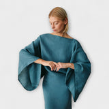 Dana - Kimono jurk van linnen en katoen