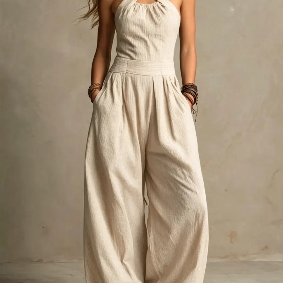 Bianca | Jumpsuit met een Elegante Kruisdecollété