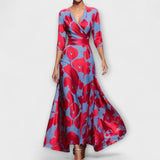Alma - Elegante Mouw Ontwerp Damesjurk