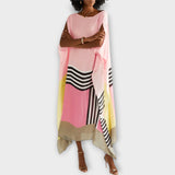 Elenora - Losvallende geometrische kaftan