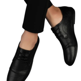 Elegante Leren Kostuumschoenen