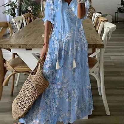 Luna | Midi jurk in ongedwongen boho-stijl