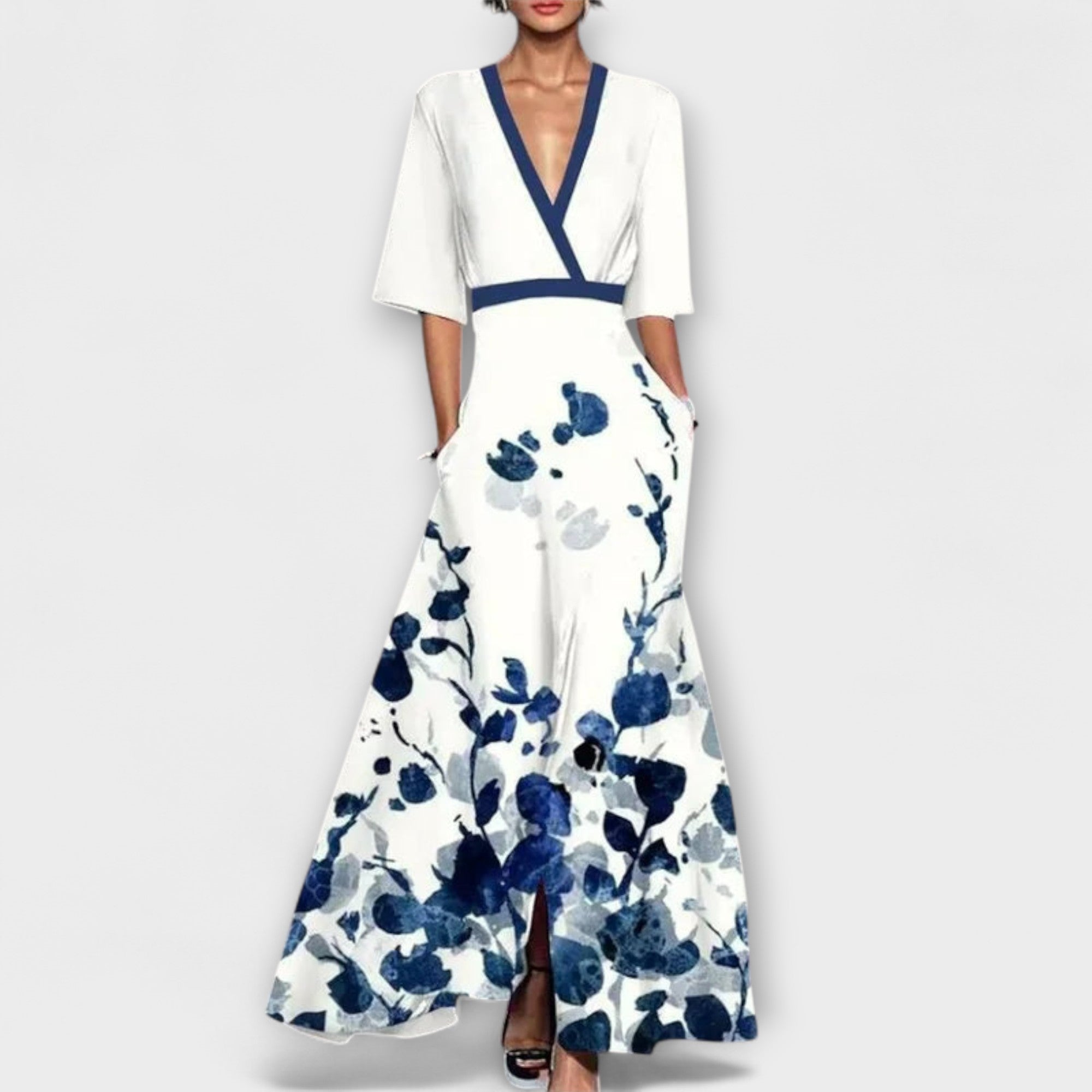 Alma - Elegante Mouw Ontwerp Damesjurk