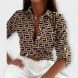 Blouse met klassieke kraag