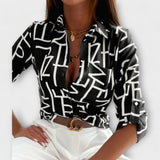 Blouse met klassieke kraag